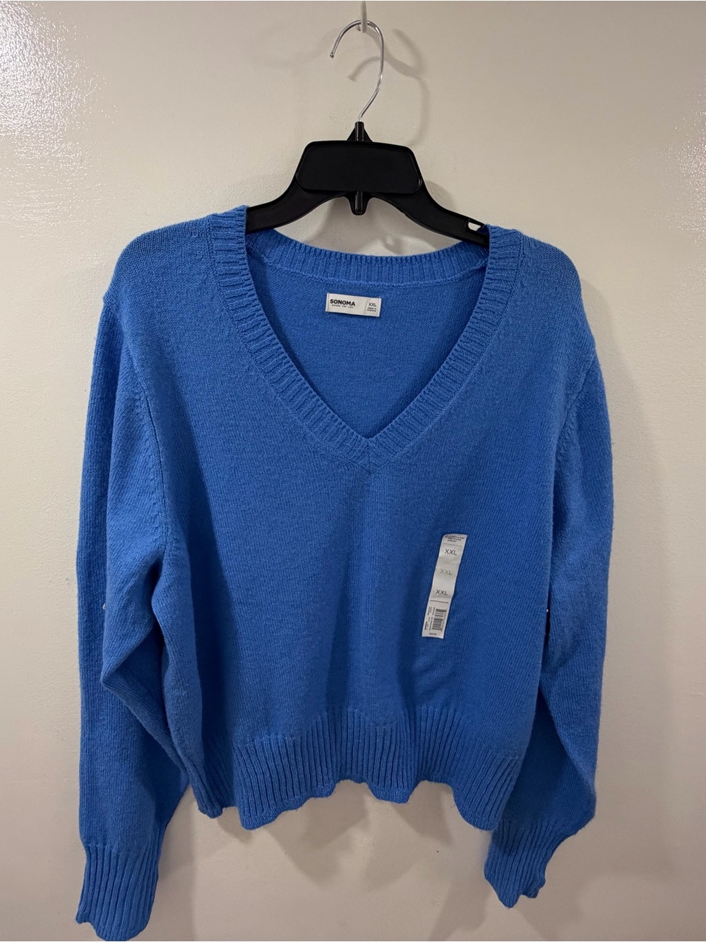Sonoma Bright Blue V‑Neck Sweater
